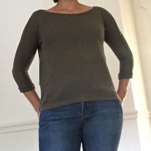 Gap 3/4 sleeve knit shirt